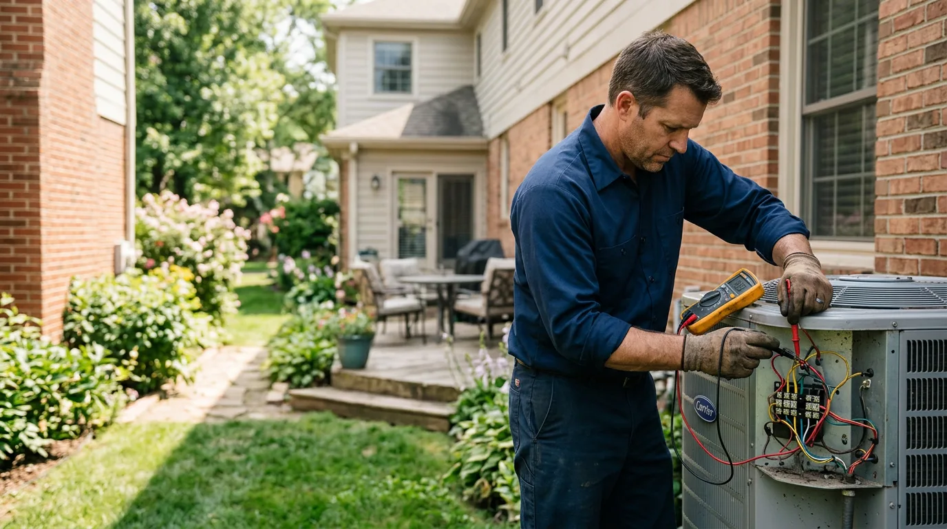 HVAC technician working near Onego, WV